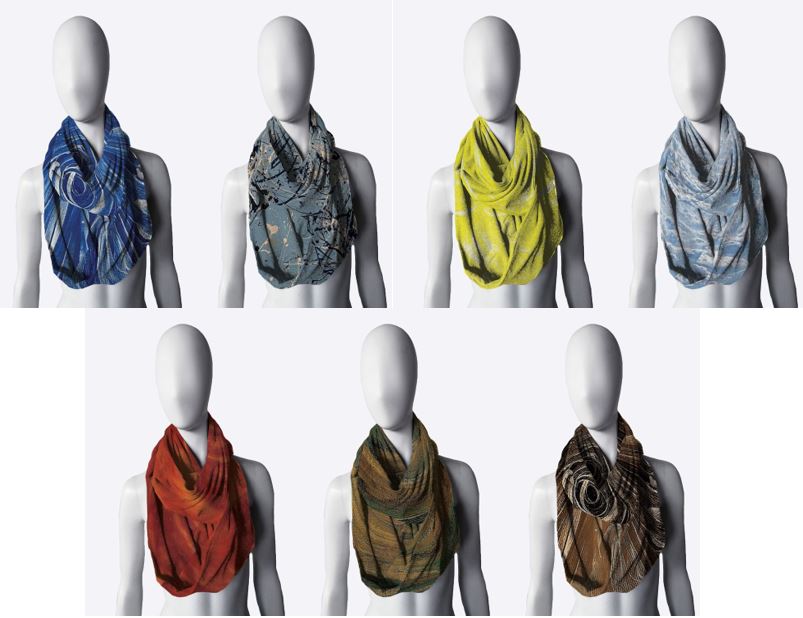 Infinity Scarves printed in Original EKE Artwork